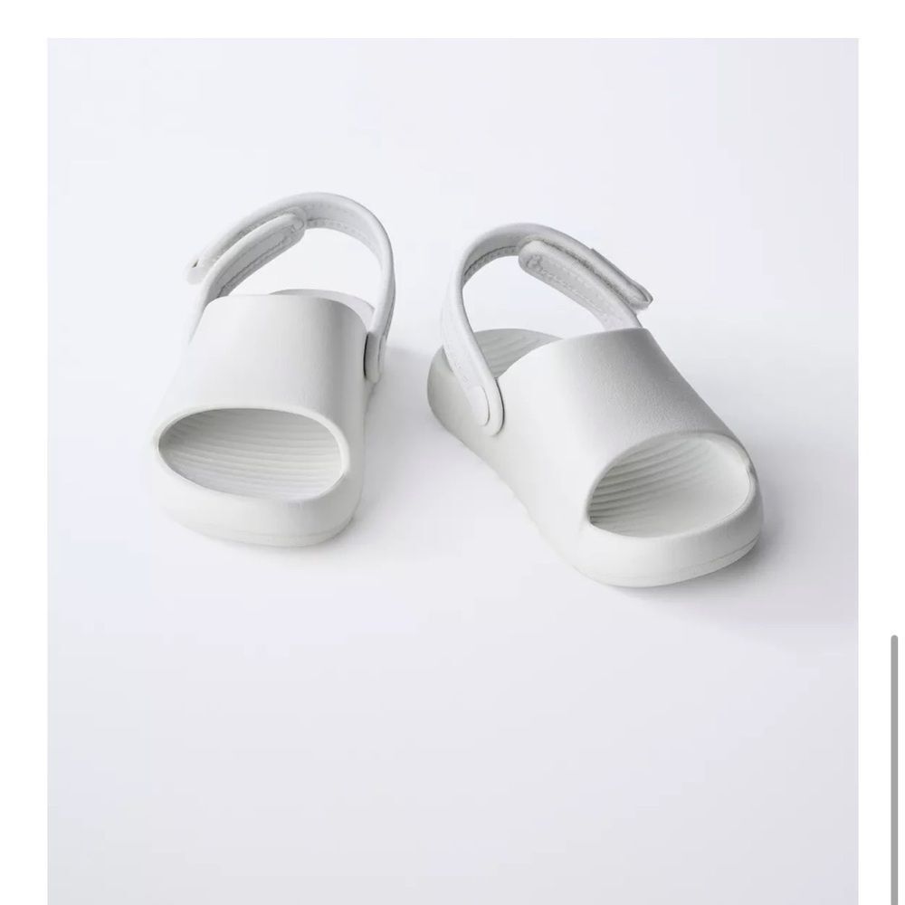 Zara RUBBER SLINGBACK SANDALS - Picture 4 of 6